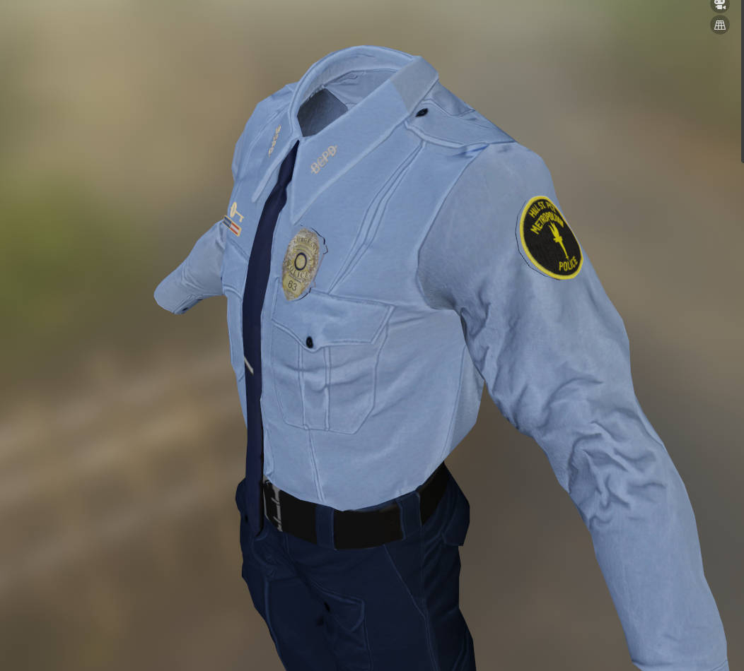 Hill Street Blues Male Officer Skin