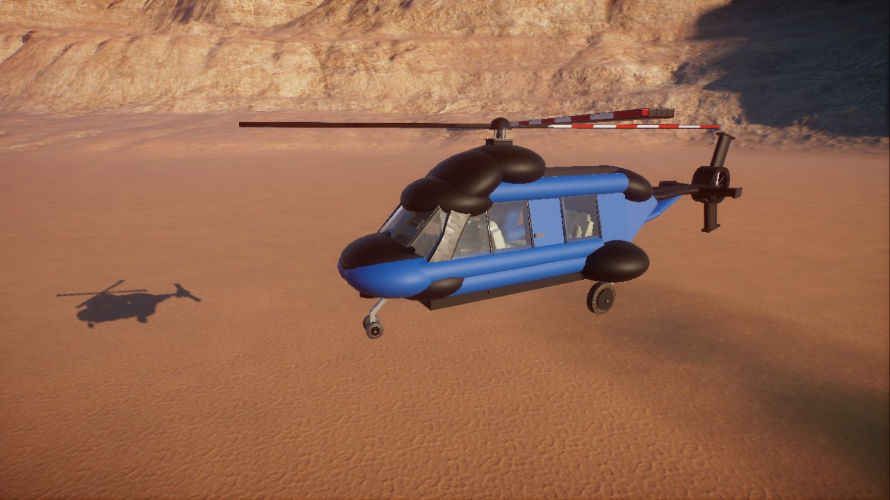Helicopter blue-black