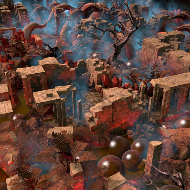 Infested Swamp - eerie swarm creature hatching pools