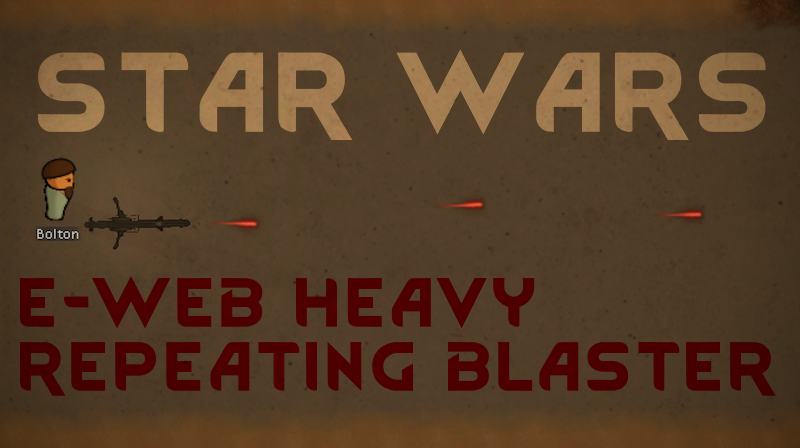 E-Web Heavy Repeating Blaster mod preview for RimWorld