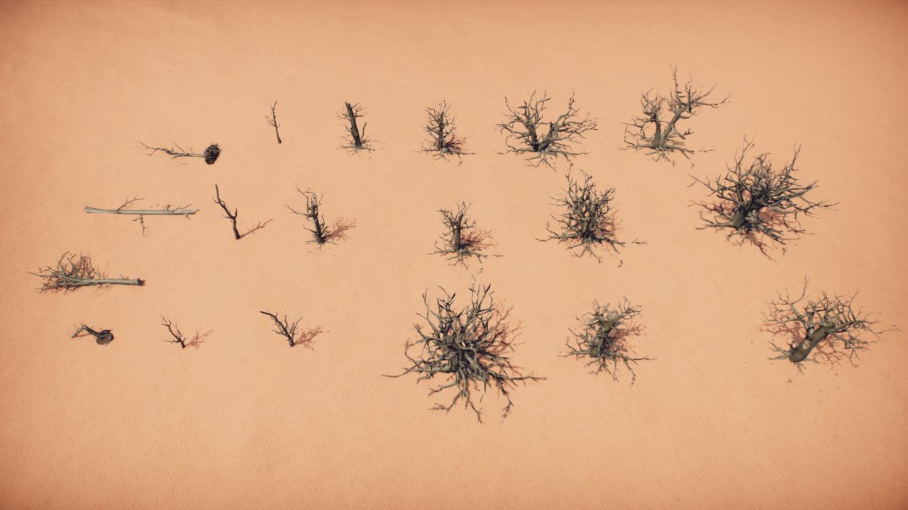 Dead trees (Brown) / Arboles muertos (Marron)