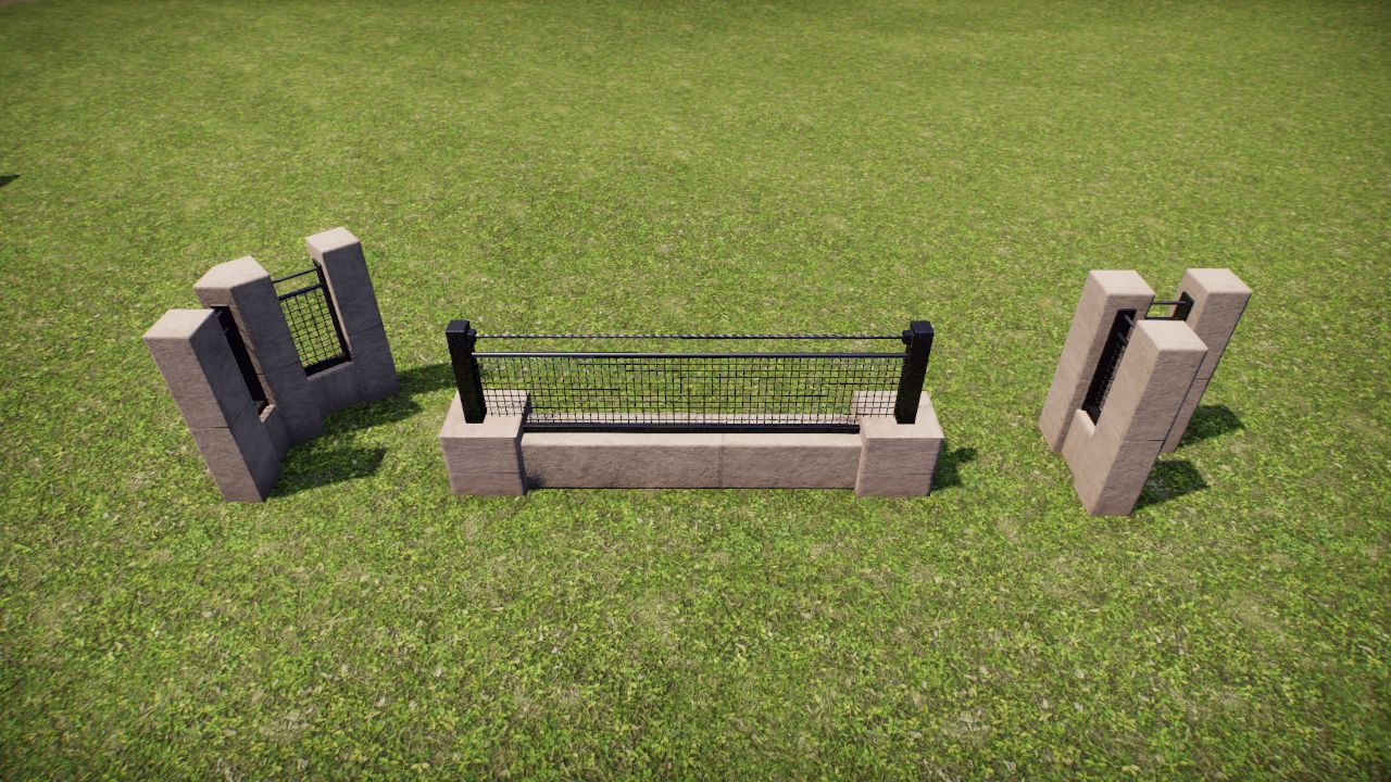 Low security fence. / Valla de seguridad vaja.