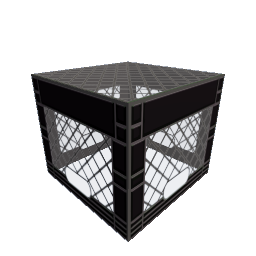Milk Crate (Down)- Black