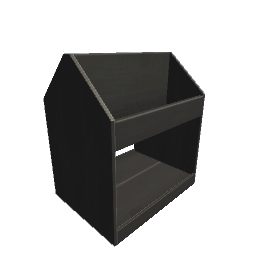 Vinyl Shelf (Short)- Black