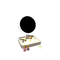 Lighted Makeup Mirror- Beige