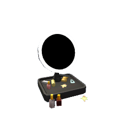 Lighted Makeup Mirror- Black