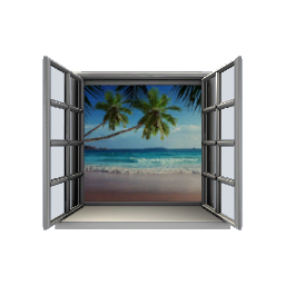 Decorative Window Seat- Beach