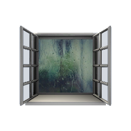 Decorative Window Seat- Rain