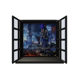 Decorative Window Seat- Cyberpunk