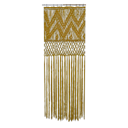 Macrame Curtain- Yellow