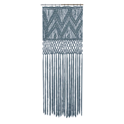 Macrame Curtain- Blue