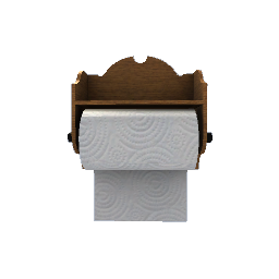 Paper Towel Shelf- Dark Wood