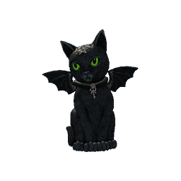 Witch Cat with Wings