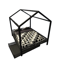 House Bed- Black V2