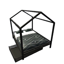 House Bed- Black V3