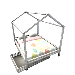 House Bed- White V1