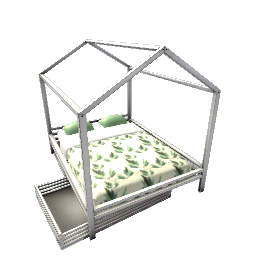 House Bed- White V4