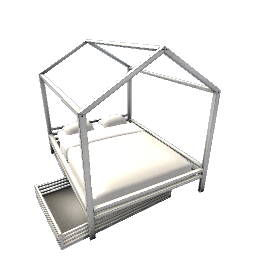 House Bed- White V6