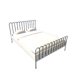 Art Deco Bed- White V2