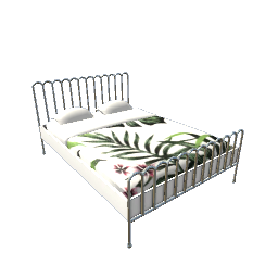Art Deco Bed- White V3