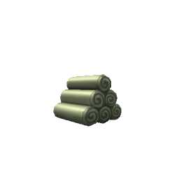 Rolled Towels- Green