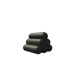 Rolled Towels- Black