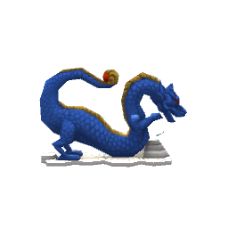 Dragon Lamp- Blue