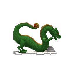 Dragon Lamp- Green