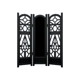 Emperor's Standing Mirror- Black