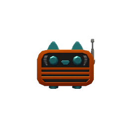 Kitty Radio- Orange