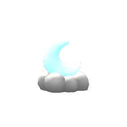 Moon Night Light- Blue