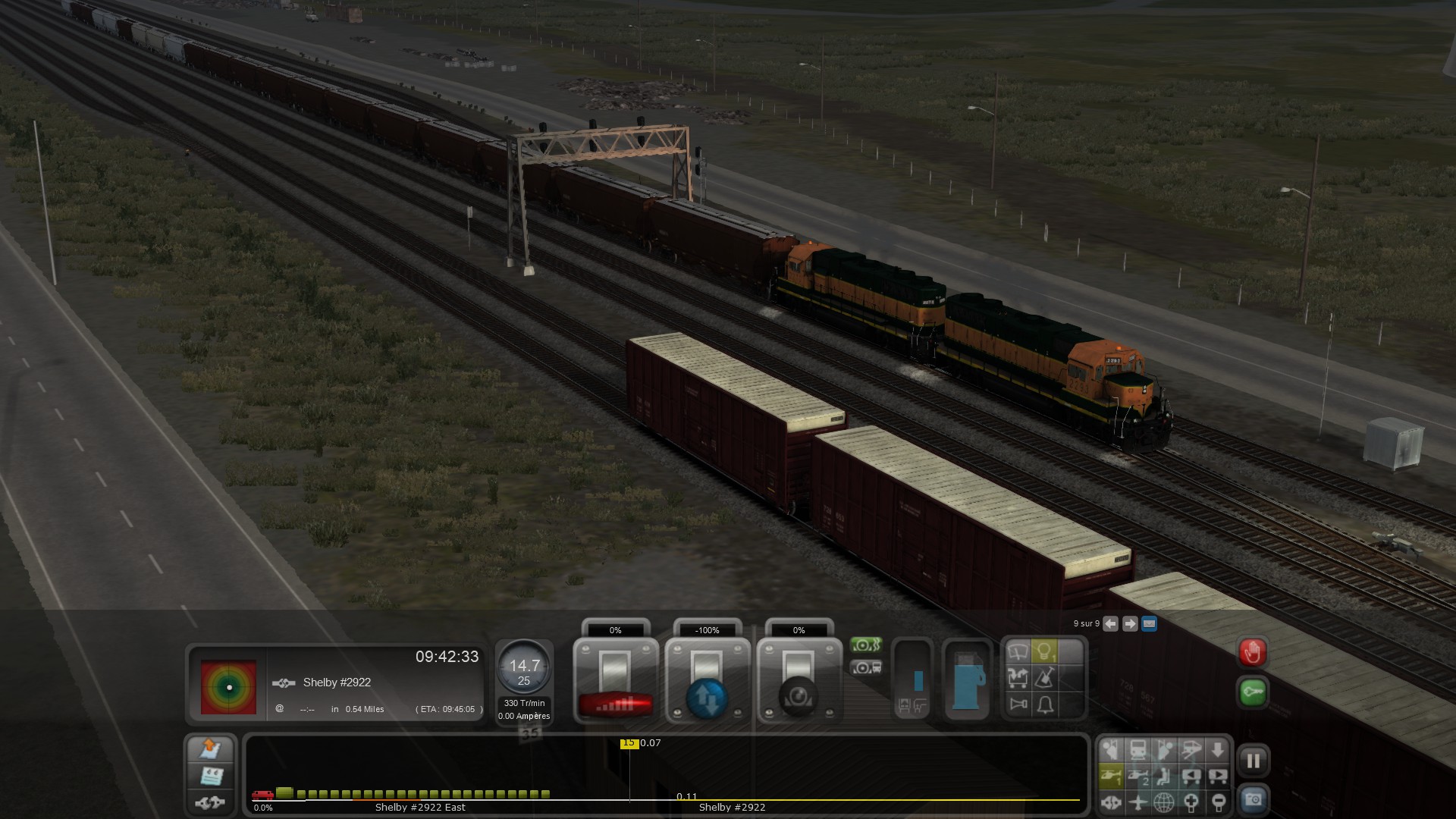 99 USA Family Railway yard Shelby Havre Boxcars Shelby