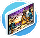 Stained glass winter