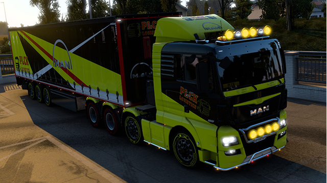 Skin PLCK Logistics Man TGX euro 6