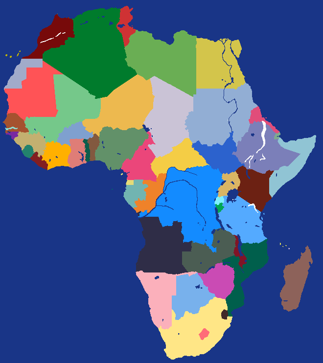[OUTDATED] Africa - Full Map + Modern Day Borders