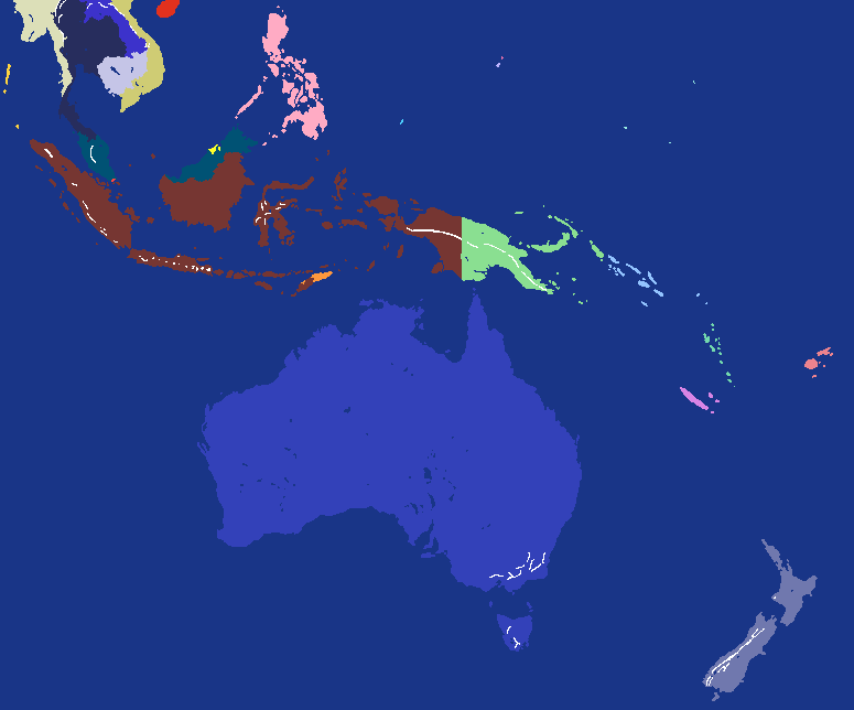 Oceania and South Eastern Asia