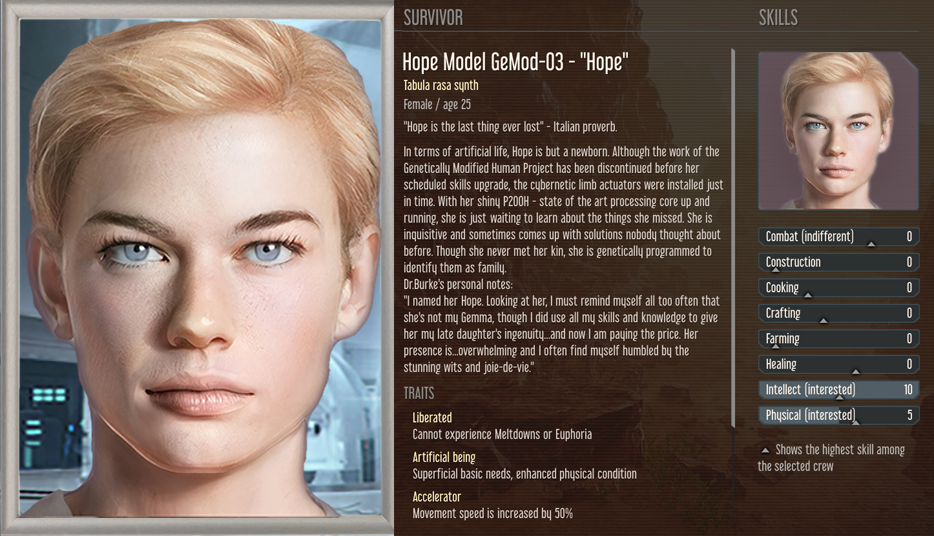 Hope, the GeMod Newborn