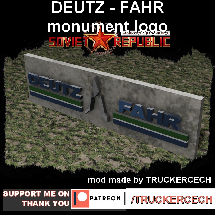 DEUTZ-FAHR company logo decoration