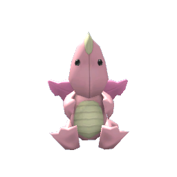 Dragon Plushie- Pink