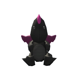 Dragon Plushie- Black