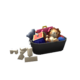 Kid's Toy Bucket- Black