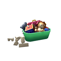Kid's Toy Bucket- Green