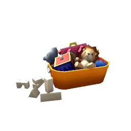 Kid's Toy Bucket- Orange