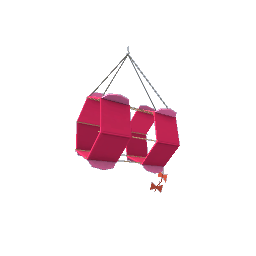 Indoor Hanging Kite- Pink