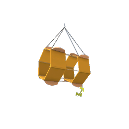 Indoor Hanging Kite- Orange