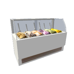 Ice Cream Display- White