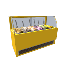 Ice Cream Display- Yellow