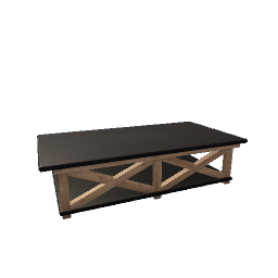 Country Coffee Table- Black V3