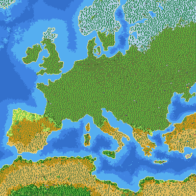 Free to use Europe map