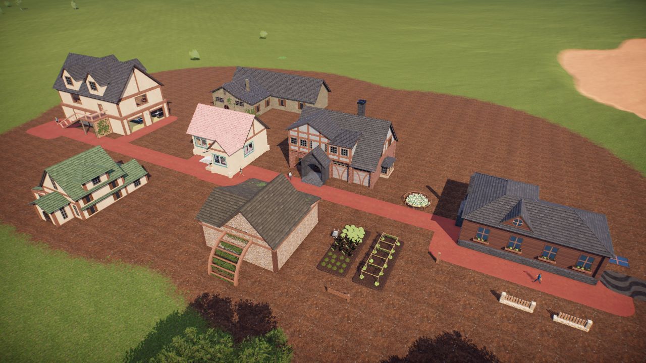 Modern rustic/cottagecore building set